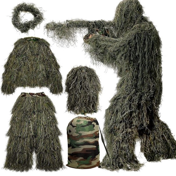 2 ghillie suits, 1-L and 1-XL. Each bag has pants,coat,headgear and xtra cloth. - Picture 5 of 5